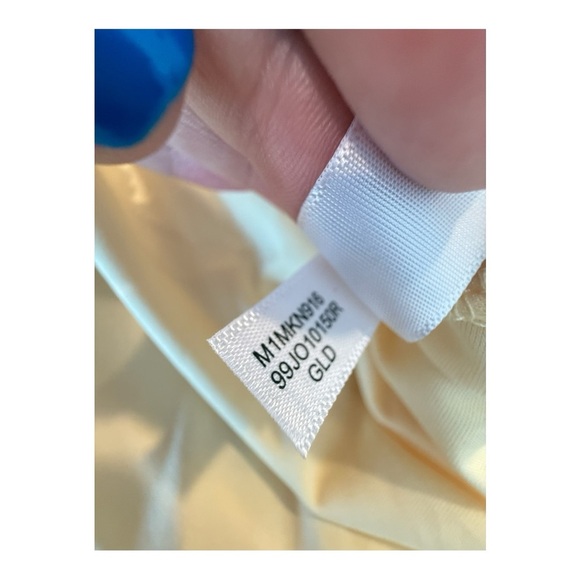 Marc New York Andrew Marc Sleeveless Gold Floral Sequin Overlay Top Blouse Large - Picture 9 of 11